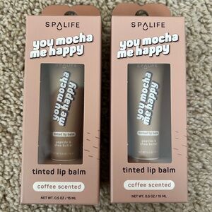 Mocha coffee scented lip balm - lot of 2